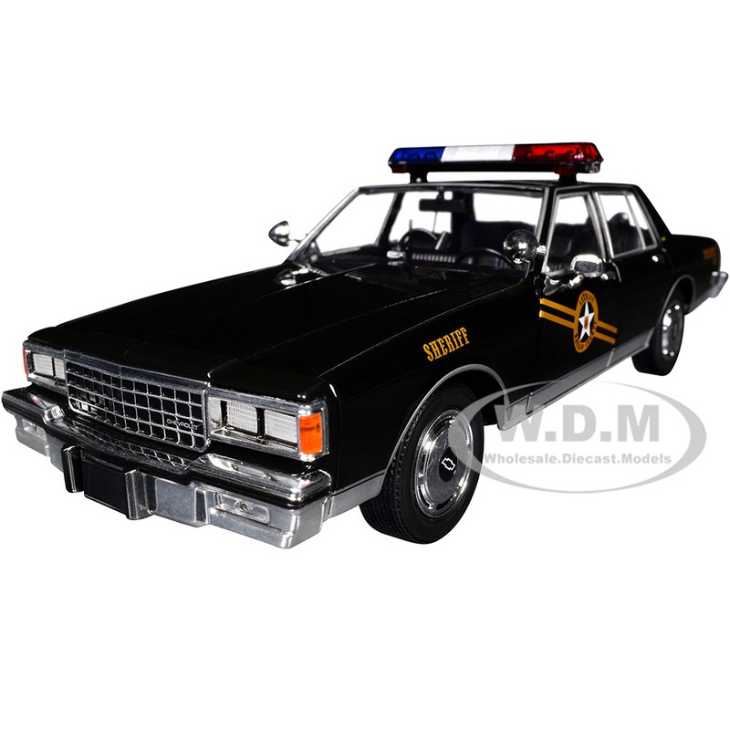 1981 Chevrolet Caprice Navajo County, AZ Sheriff Black Thelma & Louise (1991) Movie Hollywood Series 20 1/24 Diecast Model Car by Greenlight
