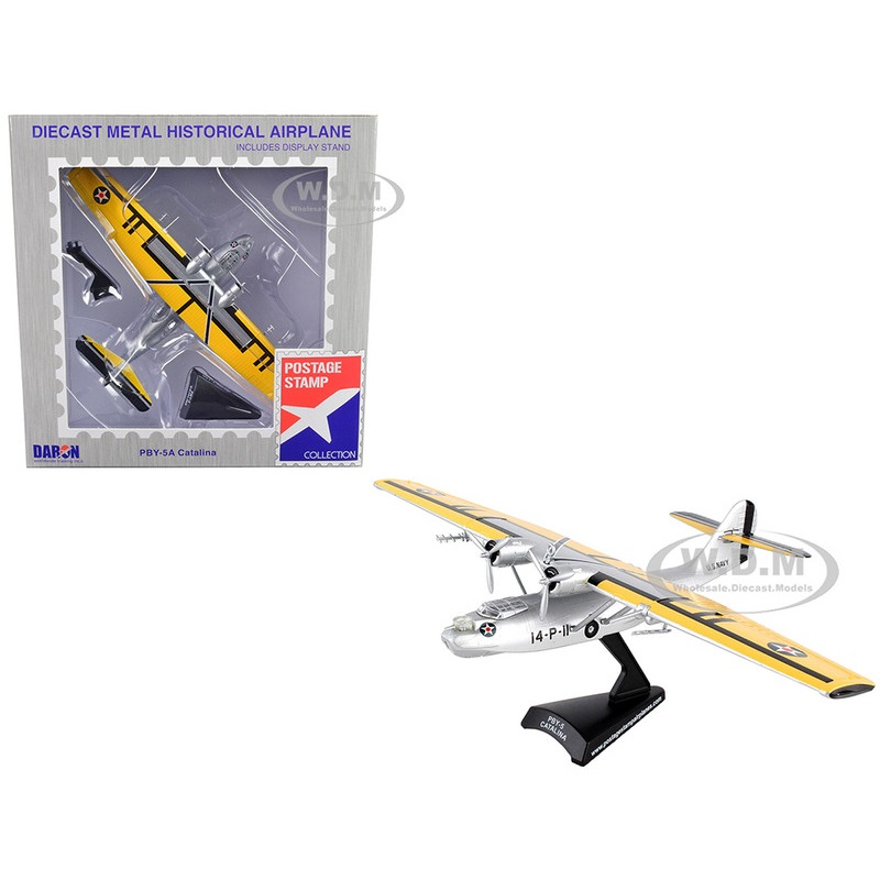 Consolidated PBY-5 Catalina Aircraft United States Navy 1/150 Diecast Model Airplane by Postage Stamp