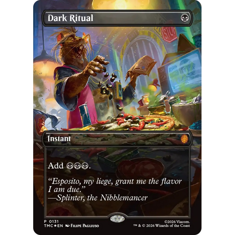 Dark Ritual (Borderless) [Teenage Mutant Ninja Turtles Commander]