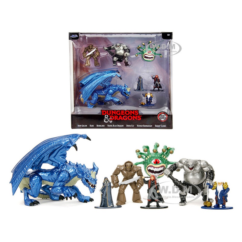 Dungeons and Dragons Set of 7 Diecast Figures by Jada