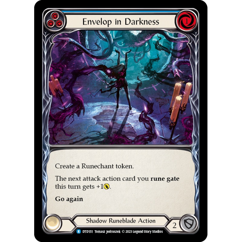 Envelop in Darkness (Blue) [DTD151] (Dusk Till Dawn)  Rainbow Foil