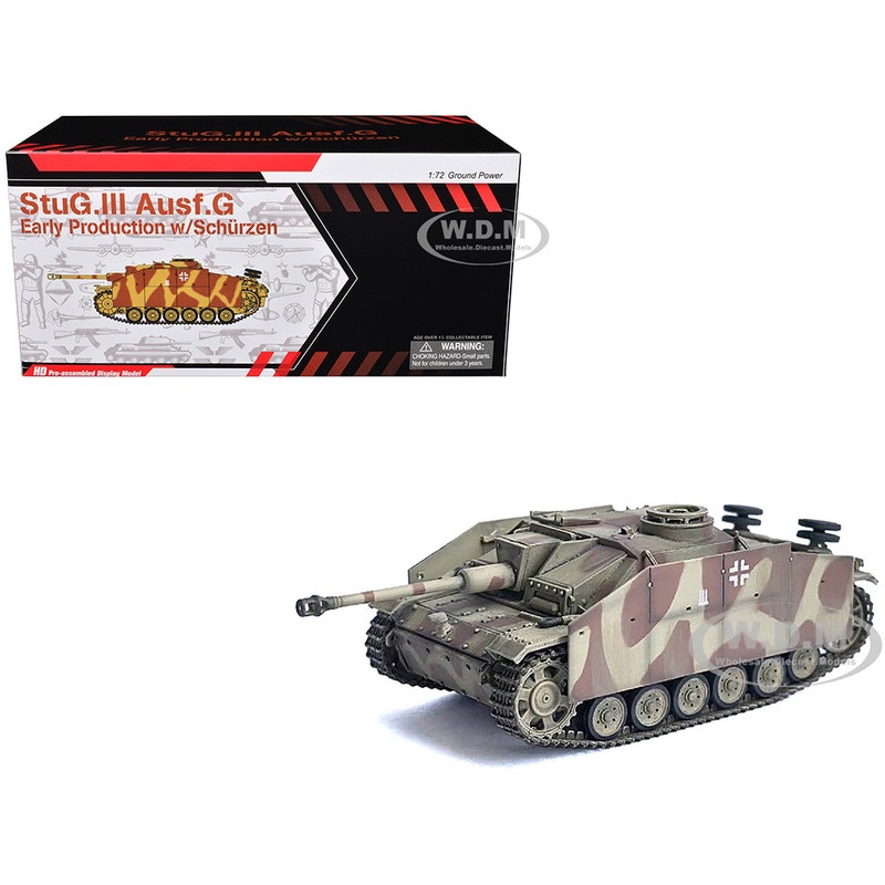 Germany StuG III Ausf. G Early Production with Schurzen Tank Pz.Gren.Div., Totenkopf, Kursk (1943) NEO Dragon Armor Series 1/72 Plastic Model by Dragon Models