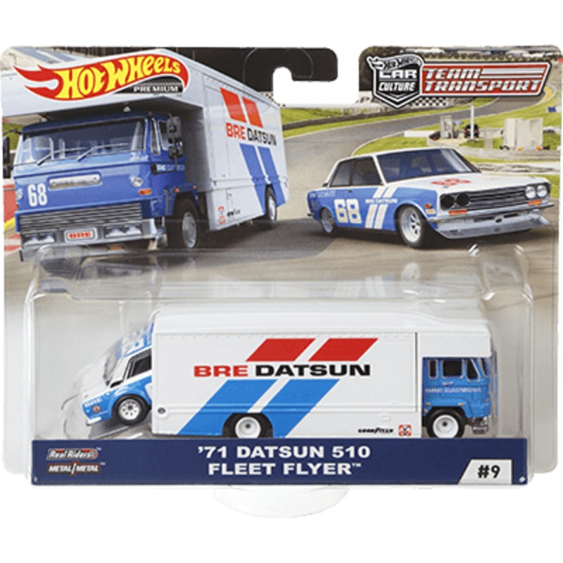 Hot Wheels Datsun 510/Fleet Flyer BRE Racing (Team Transporter Series)