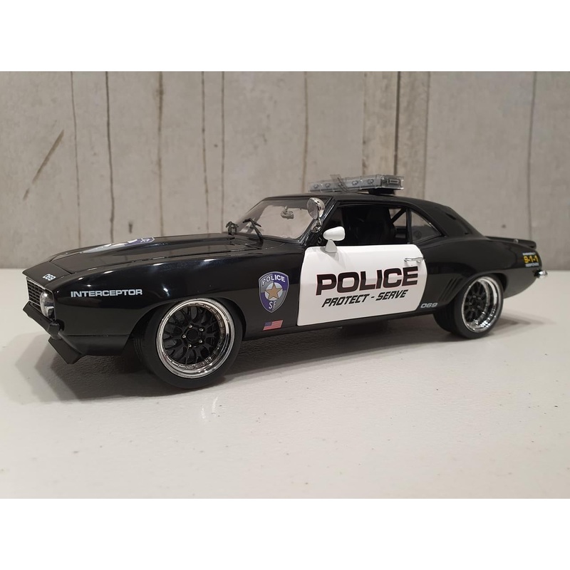 1969 CHEVROLET CAMARO STREET FIGHTER – POLICE INTERCEPTOR – 1:18 DIECAST MODEL – GMP