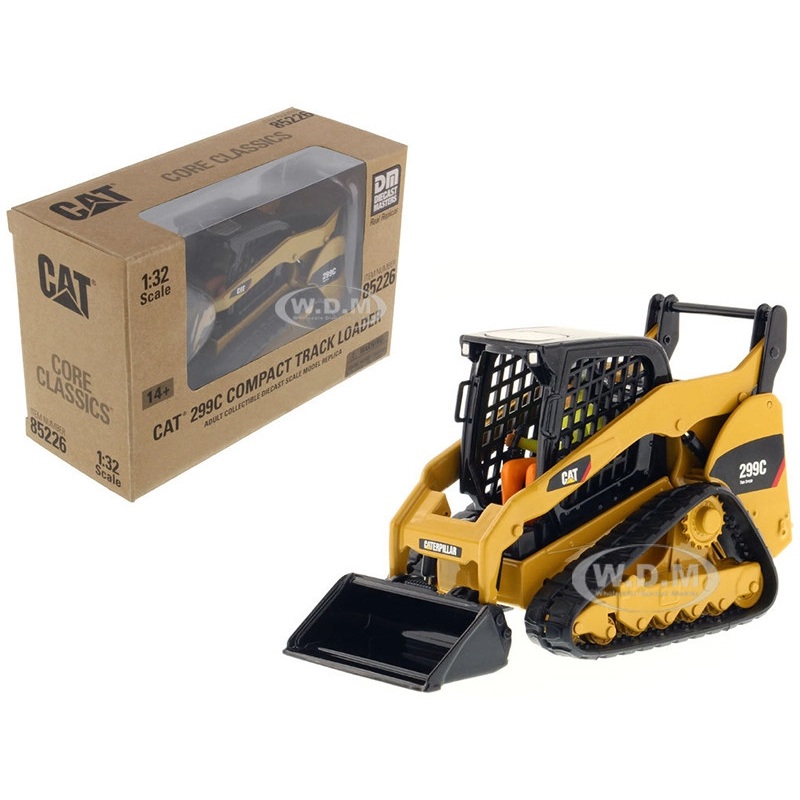 CAT Caterpillar 299C Compact Track Loader with Work Tools and Operator Core Classics Series 1/32 Diecast Model by Diecast Masters