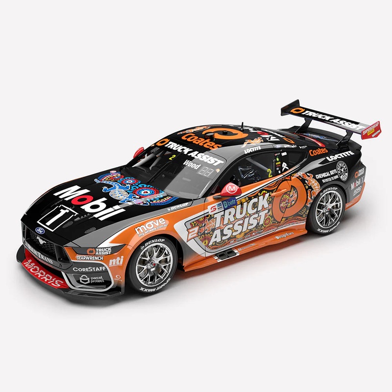 *PRE-ORDER* Ryan Wood – Mobil 1 Truck Assist Racing #2 Ford Mustang GT – 2025 Darwin Triple Crown Indigenous Round – 1:43 Scale Diecast Model – Authentic Collectables