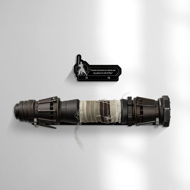 Wall Mounted Display Stand for Star Wars Black Series Rey Skywalker Lightsaber