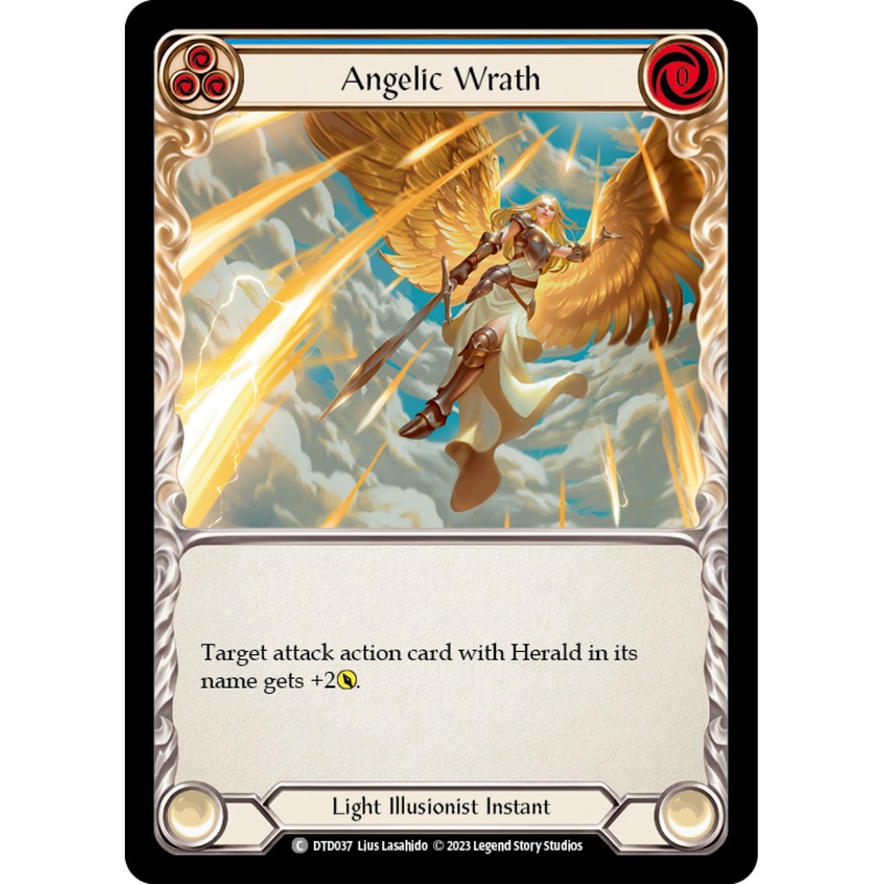 Angelic Wrath (Blue) [DTD037] (Dusk Till Dawn)  Rainbow Foil