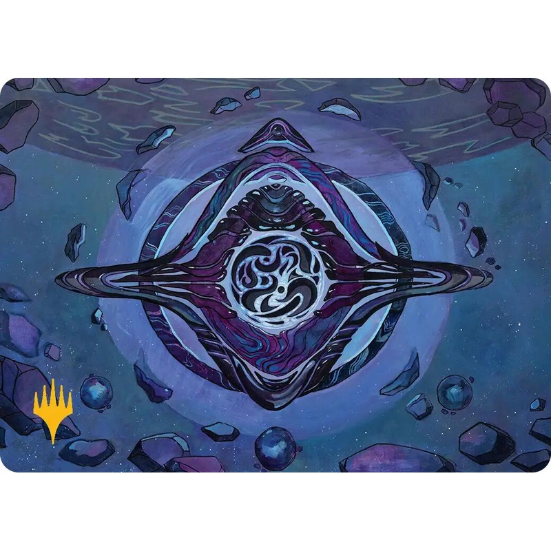 Archenemy’s Charm Art Card (Gold-Stamped Planeswalker Symbol) [Edge of Eternities Art Series]