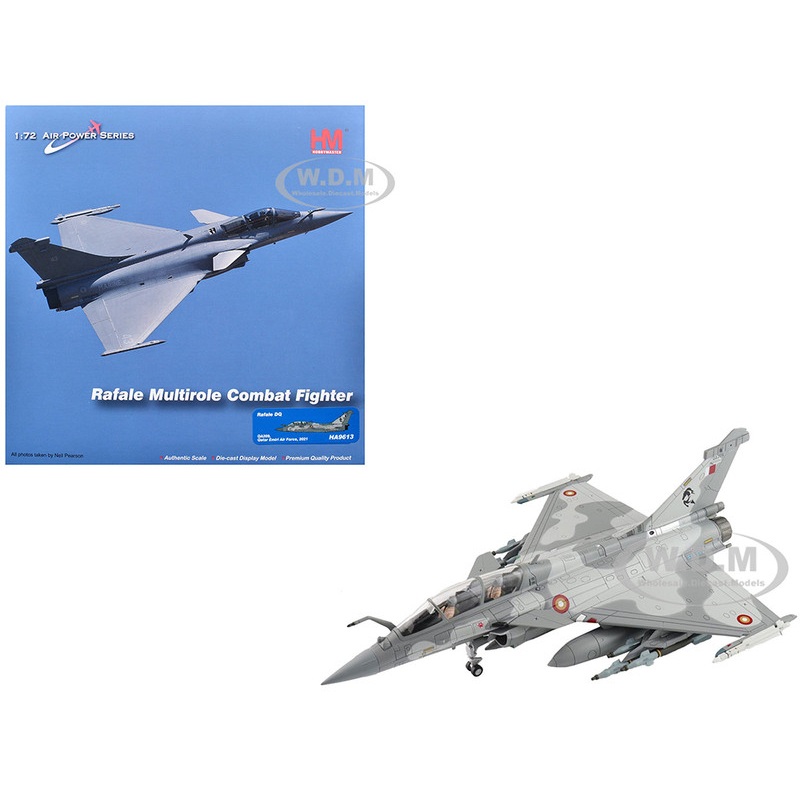 Dassault Rafale DQ Fighter Aircraft QA209 (2021) Qatar Emiri Air Force Air Power Series 1/72 Diecast Model by Hobby Master