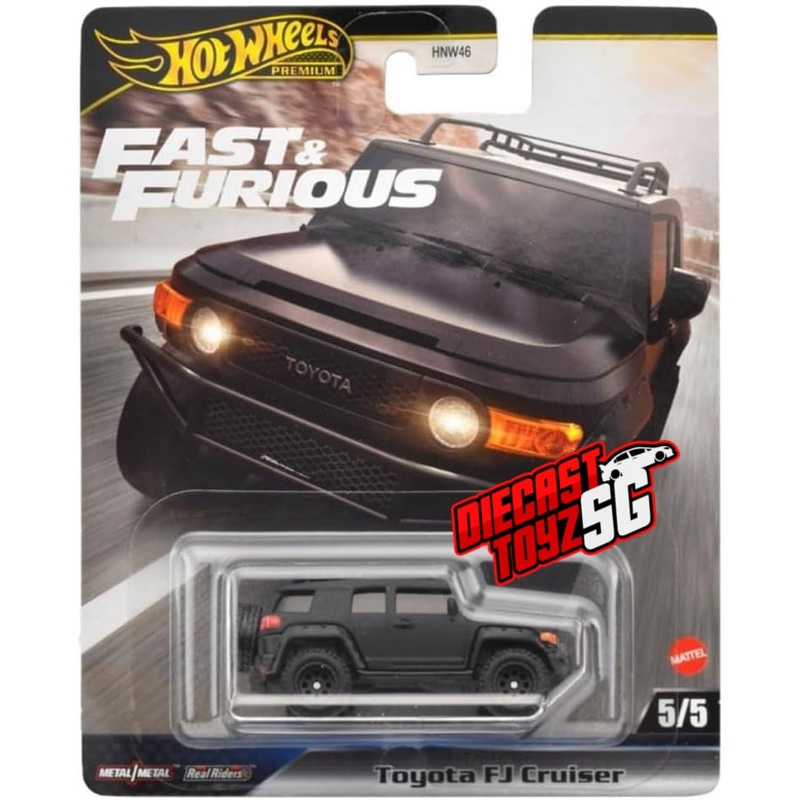 Hot Wheels HNW46 Premium Toyota FJ Cruiser Black Fast & Furious