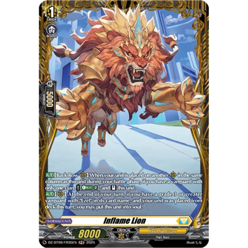 Inflame Lion (DZ-BT09/FR35EN) [Super Brave Detonation]