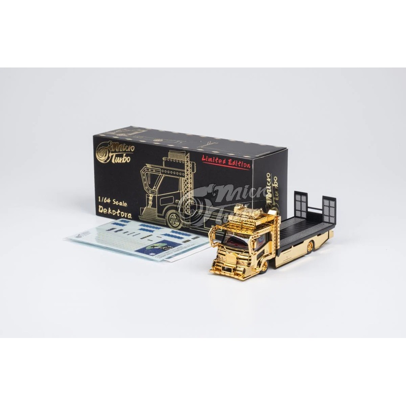MICRO TURBO 1/64 DEKOTORA FALTABED TOW TRUCK VER.2 CHROME GOLD