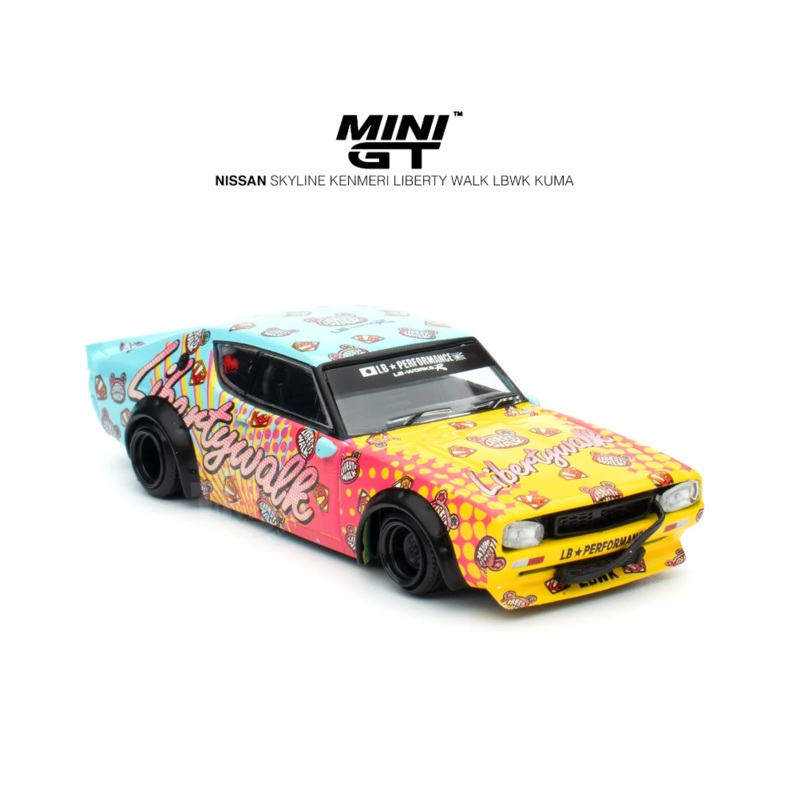 MINI GT #698 1/64 Nissan Skyline Kenmeri Liberty Walk LBWK KUMA ( RHD ) * RECALLED VERSION *