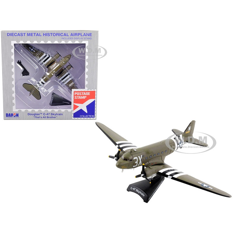 Douglas C-47 Skytrain Aircraft That’s All Brother United States Navy 1/144 Diecast Model Airplane by Postage Stamp