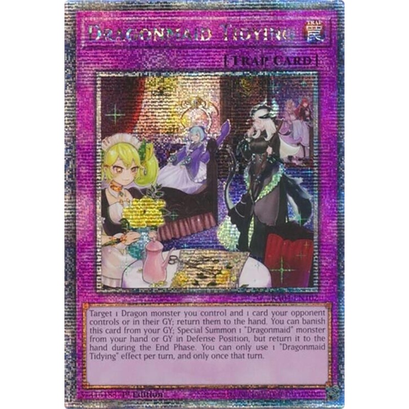 Dragonmaid Tidying [RA04-EN102] Quarter Century Secret Rare