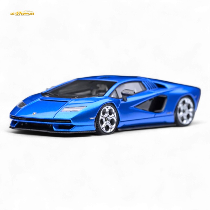 Fuelme Model NEO COUNTACH LPI 800-4 BLU TAHITI DARK BLUE 1:64 Resin