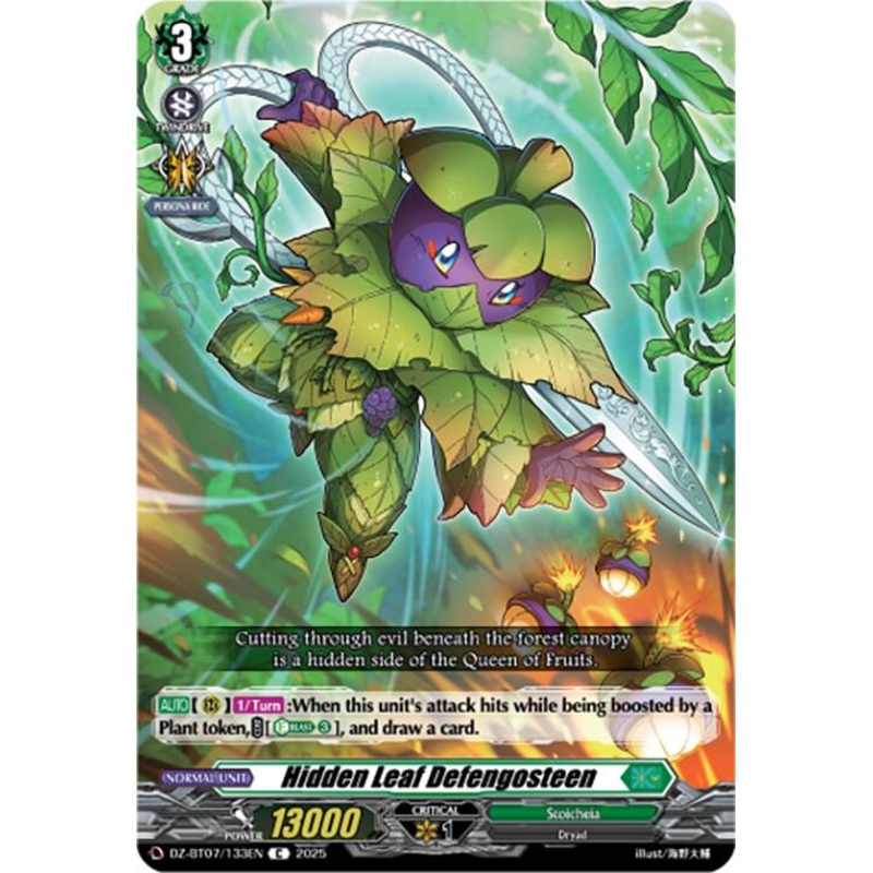 Hidden Leaf Defengosteen (DZ-BT07/133EN) [Moon Fangs & Cerulean Blaze]