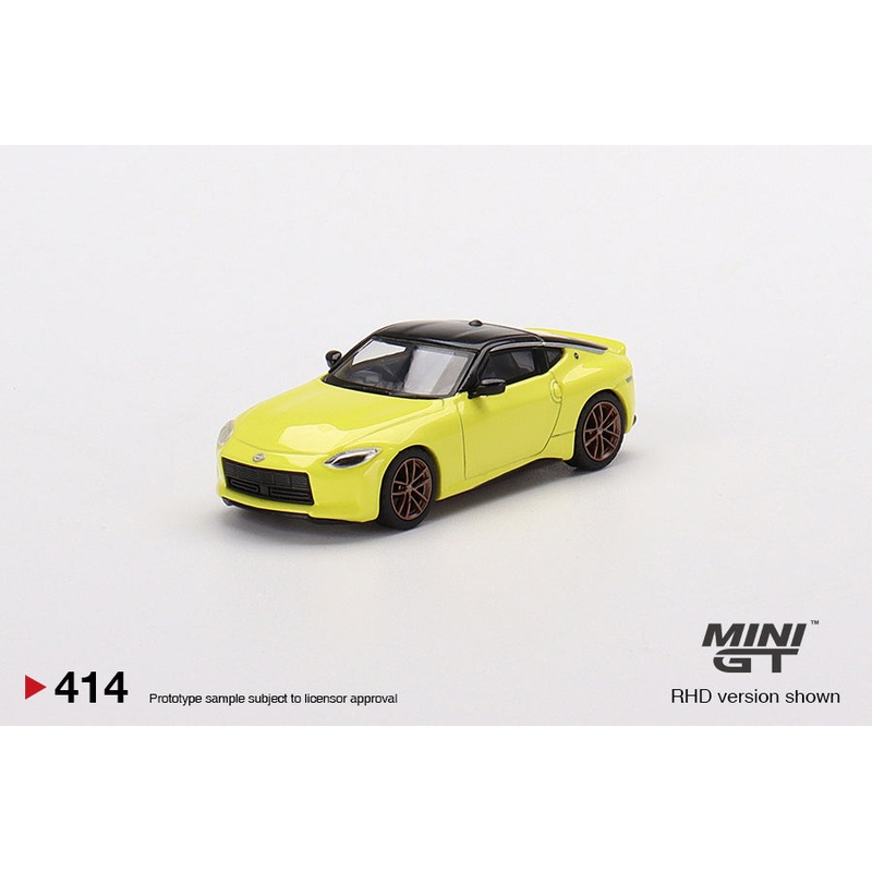 Mini GT-1/64 Nissan Fairlady Z Proto Spec 2023 Ikazuchi Yellow RHD (MGT00414-R)