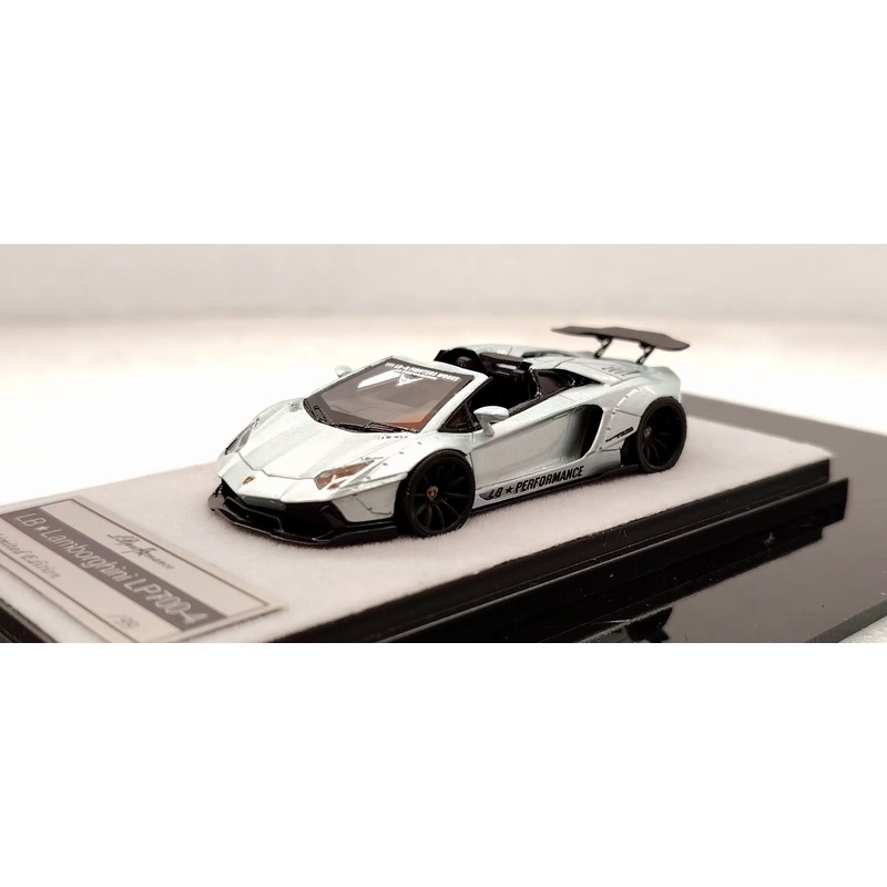 [Premium Resin Model] Qidian Model 1:64 Lamborghini Aventador LP700-4 Roadster LBWK Liberty Walk Custom Light Blue Limited 199 Pieces