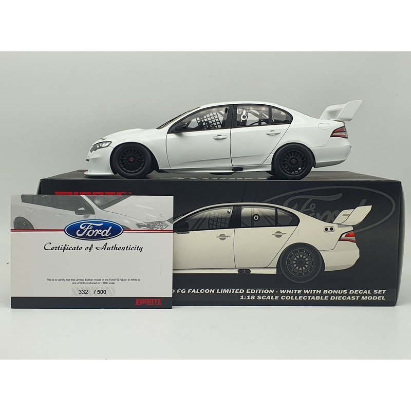 Used- Biante Ford Falcon FG Limited Edition White Plain 1:18 Scale Model Car