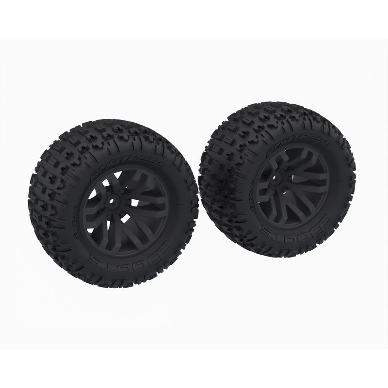 dBoots ‘FORTRESS MT’ Tyre Set Glued, Black – 1 Pair