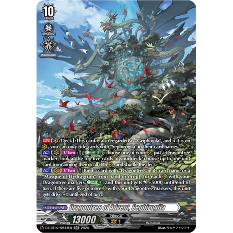 Dragontree of Advent, Sephirogila (DZ-BT07/SR44EN) [Moon Fangs & Cerulean Blaze]