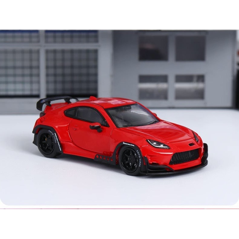 Fuji 1:64 Toyota Pandem GR86 Rocket Bunny Red