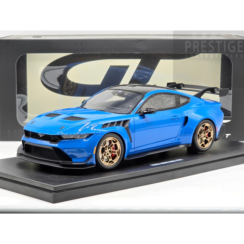 GT Spirit 2024 Ford Mustang GTD Coupe 5.2L V8 Grabber Blue GT473 1:18 – New