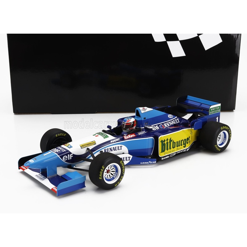 BENETTON – F1  B195 TEAM MILD SEVEN RENAULT N 1 WORLD CHAMPION WINNER PACIFIC GP 1995 MICHAEL SCHUMACHER – BLUE YELLOW