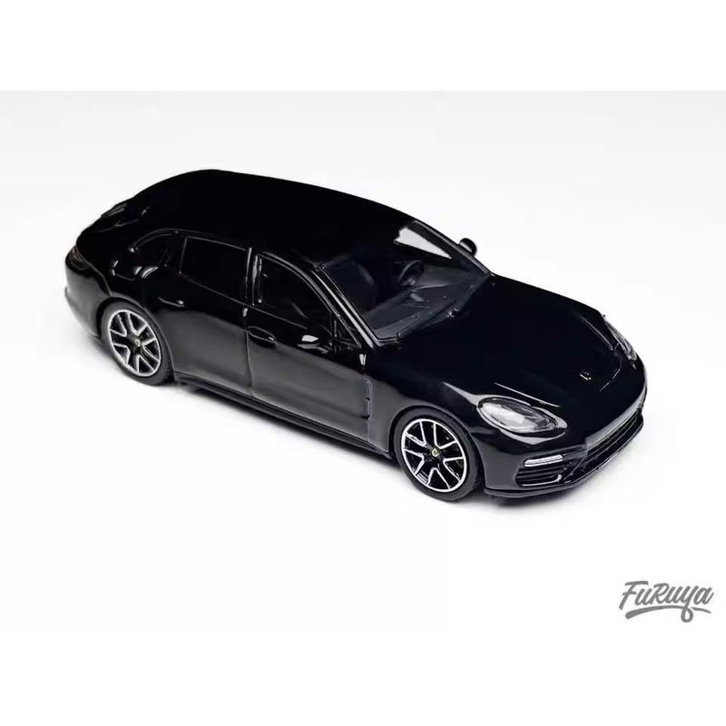 Furuya 1:64 Porsche Panamera Mk2 971 Turbo Shooting Brake Black Limited 999 Pieces