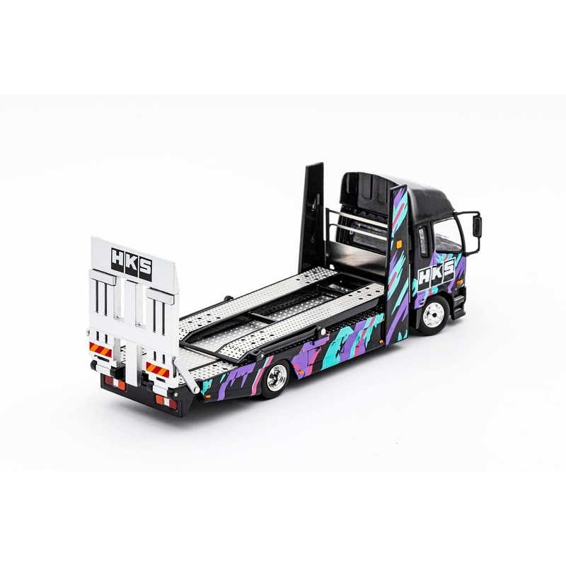 GCD 1/64 Mitsubishi Fuso double-decker car transporter KS-032-414 HKS (RHD)