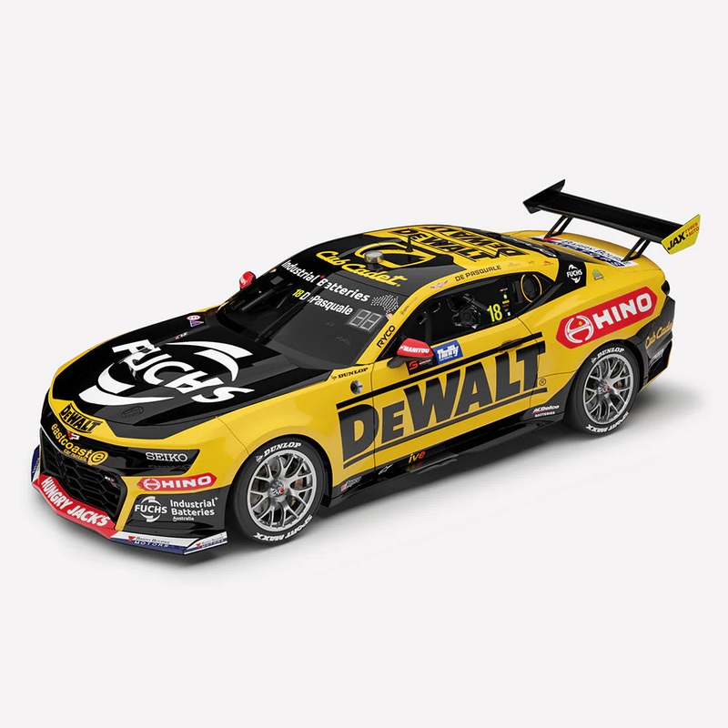 *PRE-ORDER* Anton De Pasquale – DEWALT Racing #18 Chevrolet Camaro ZL1 – 2025 Supercars Championship Season – 1:18 Scale Diecast Model – Authentic Collectables