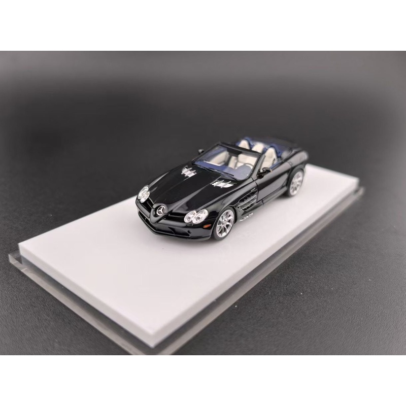 [Premium Resin Model] JG 1:64 Mercedes-Benz SLR McLaren Roadster Convertible Black in Premium Box Packaging