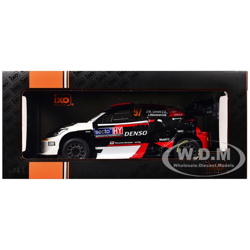 Toyota GR Yaris Rally1 Hybrid #97 Jari-Matti Latvala – Juho Hanninen Rally Finland (2023) 1/18 Diecast Model Car by IXO Models