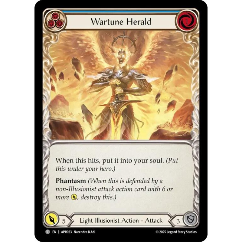 Wartune Herald (Blue) [APR023] (Armory Deck: Legends Prism)