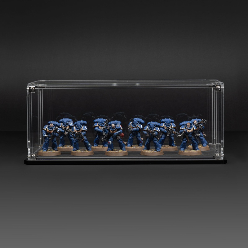 Display Case for Warhammer Squad with Clear Background