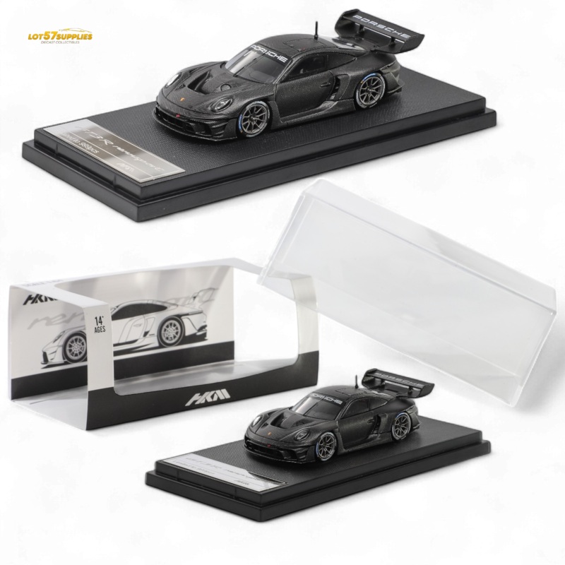 HKM 911 (992) GT3 R Rennsport – Full Carbon Black 1:64