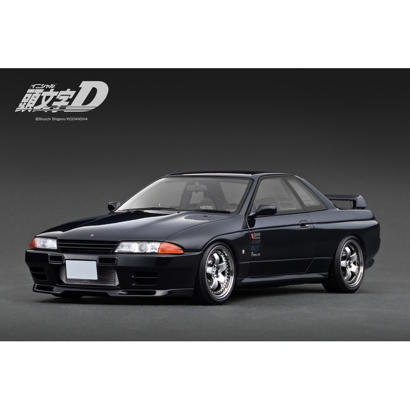 *PREORDER* Ignition Model 1:18 INITIAL D Nissan Skyline GT-R V-SpecII (BNR32) in Black