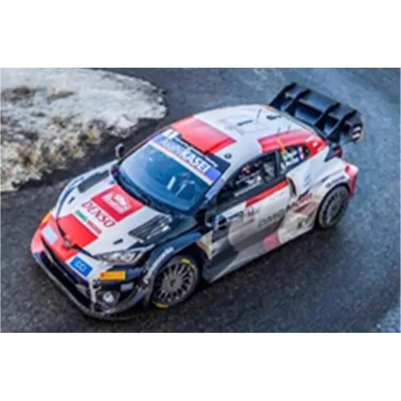 TOYOTA GR Yaris Rally1 No.1 TOYOTA GAZOO Racing WRT – 2nd Rally Monte Carlo 2022 – Sbastien Ogier – Benjamin Veillas – 1:43 Scale Resin Model Car – Spark