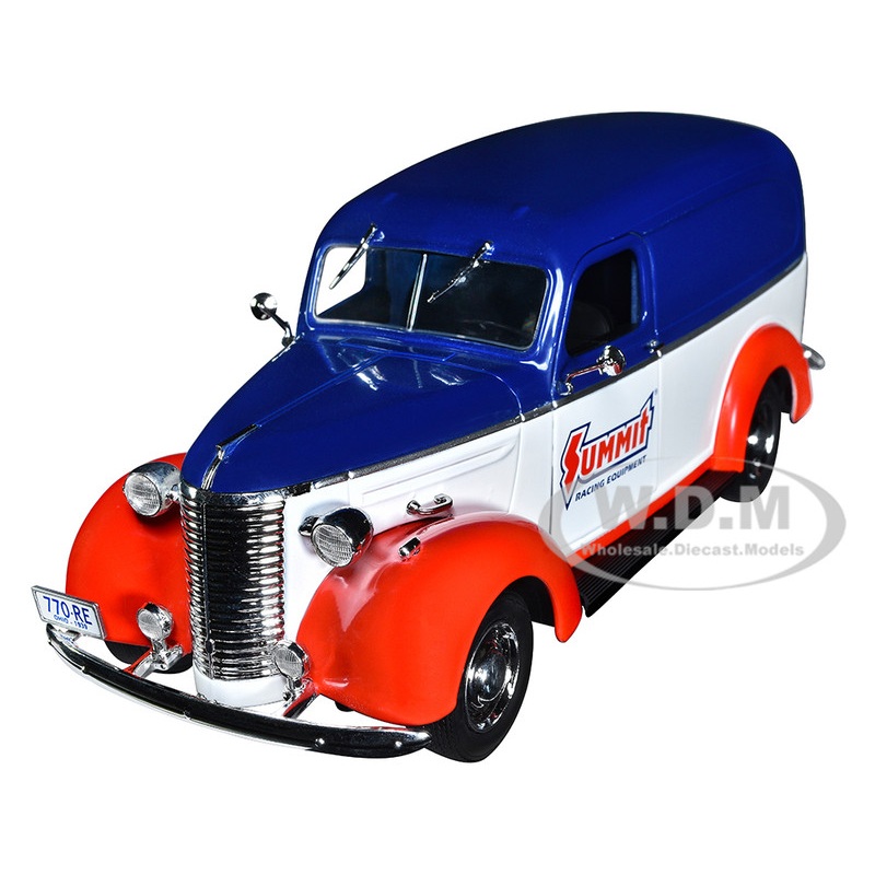 1939 Chevrolet Panel Truck Summit Racing Equipment Running on Empty Series 5 1/24 Diecast Model by Greenlight