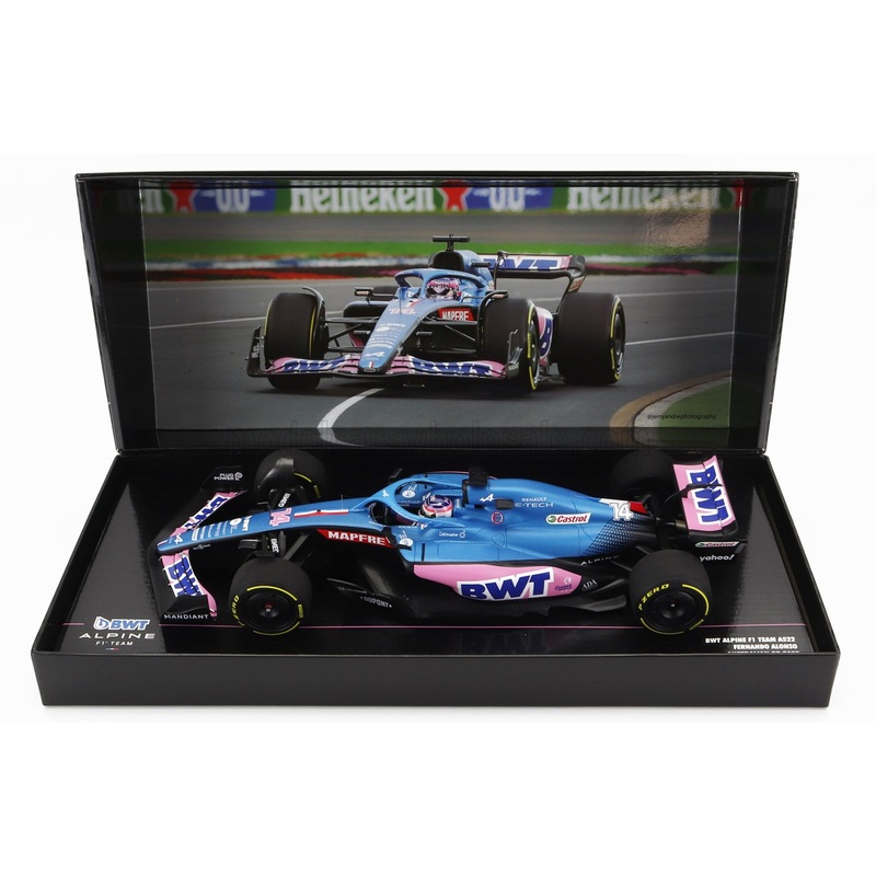 ALPINE – F1 A522 TEAM ALPINE BWT N 14 AUSTRALIAN GP 2022 FERNANDO ALONSO – BLUE PINK
