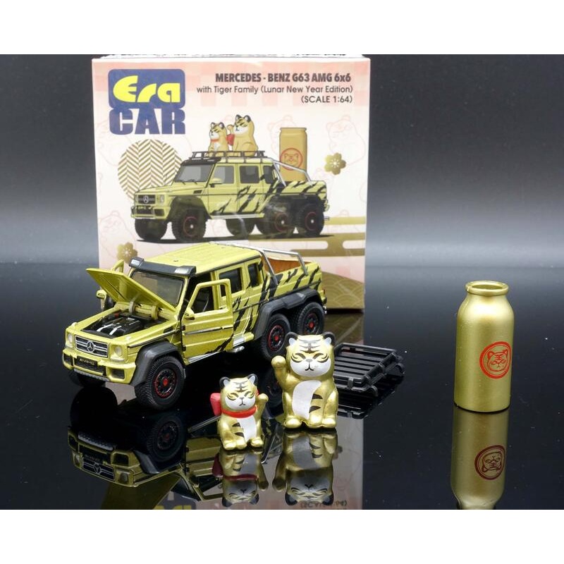 Era Car 1/64 SP71 Mercedes-Benz G63 AMG 6×6 with Tiger Family (Lunar New Year Edition)