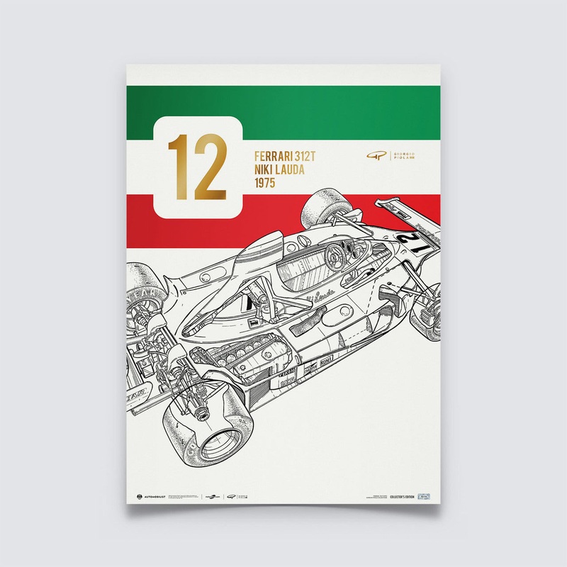 Giorgio Piola – Ferrari 312T – Niki Lauda – 1975 – Collectors Edition