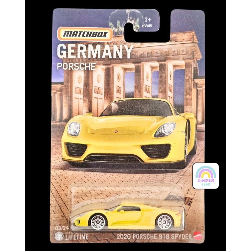 Matchbox 2020 Porsche 918 Spyder – Germany Series