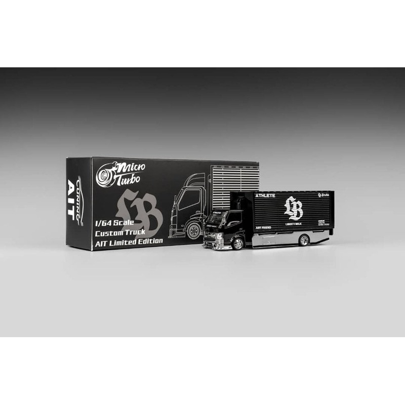MicroTurbo MT 1:64 Diecast Model 300 Series II – Custom Tow Truck 2024 AIT Exclusive Edition – Black with LB Livery