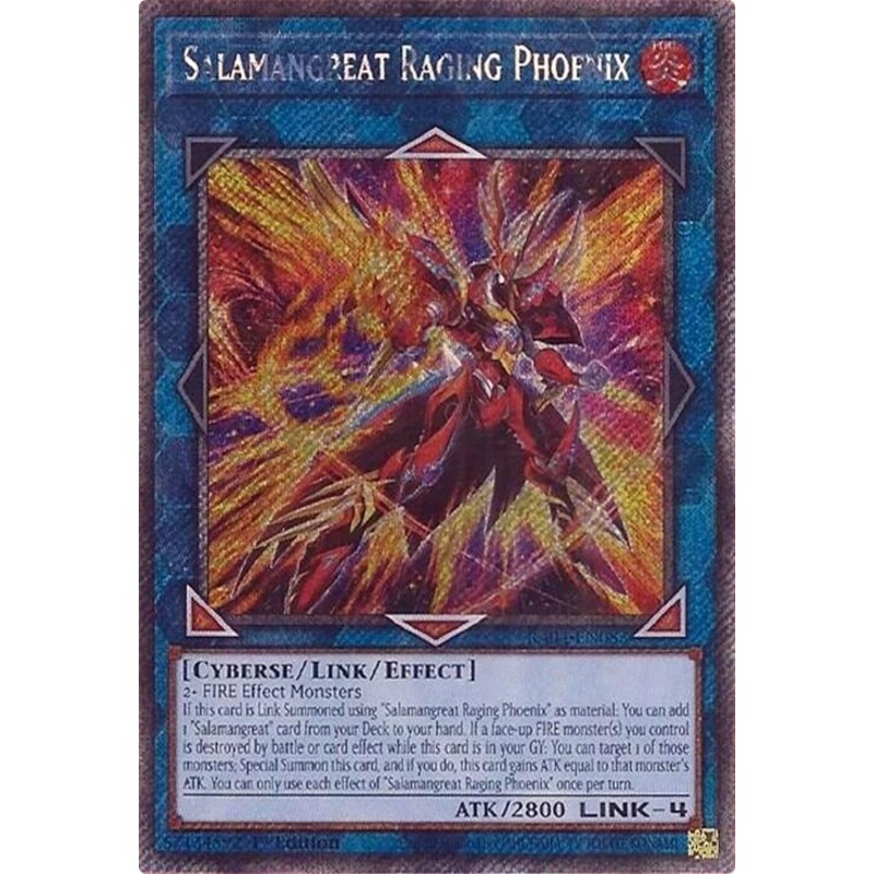 Salamangreat Raging Phoenix [RA04-EN083] Platinum Secret Rare