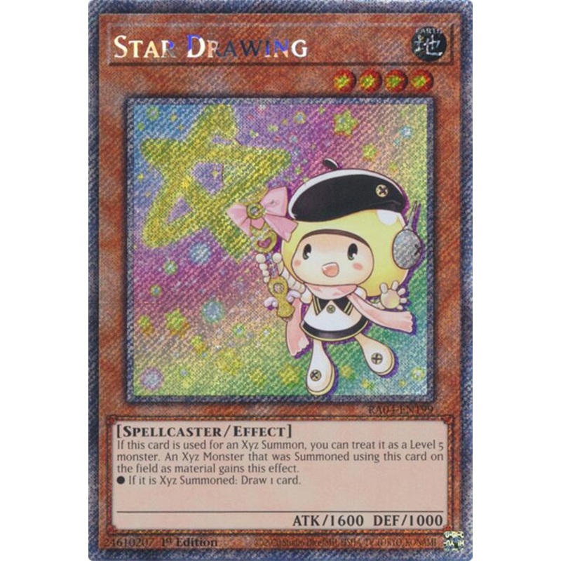 Star Drawing [RA04-EN199] Platinum Secret Rare
