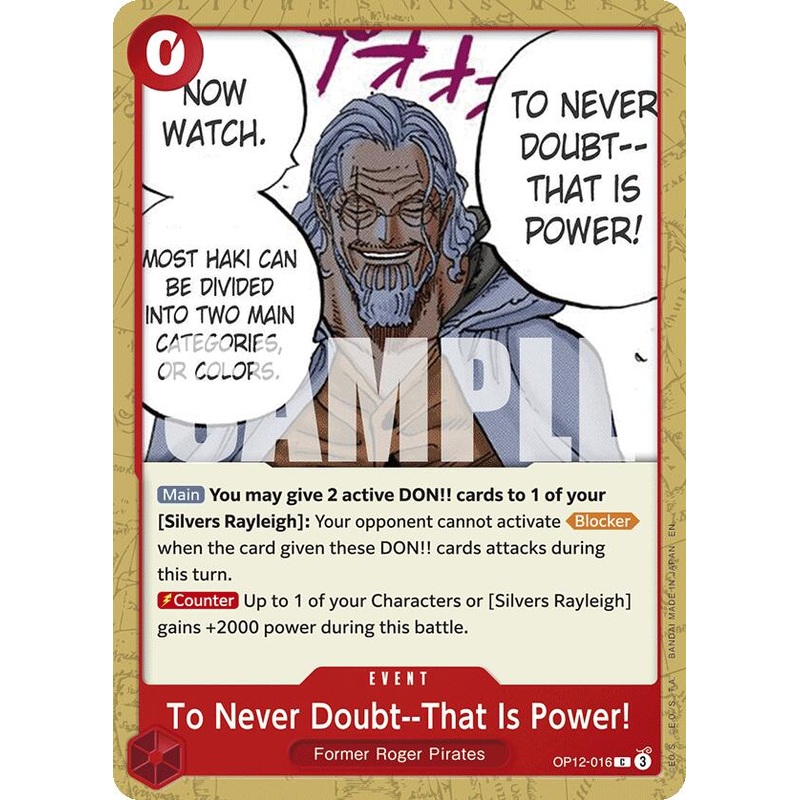 To Never Doubt–That Is Power! [Legacy of the Master]