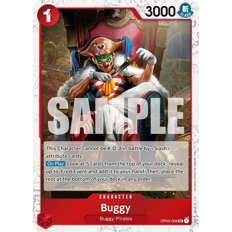 Buggy (OP03-008) (Pirate Foil) [Premium Booster -The Best- Vol. 2]